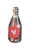 Mini champagneflesje  en quot Love en quot