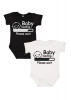 Romper   Bedrukt  Baby loading  Wit Zwart  6268 - 8692